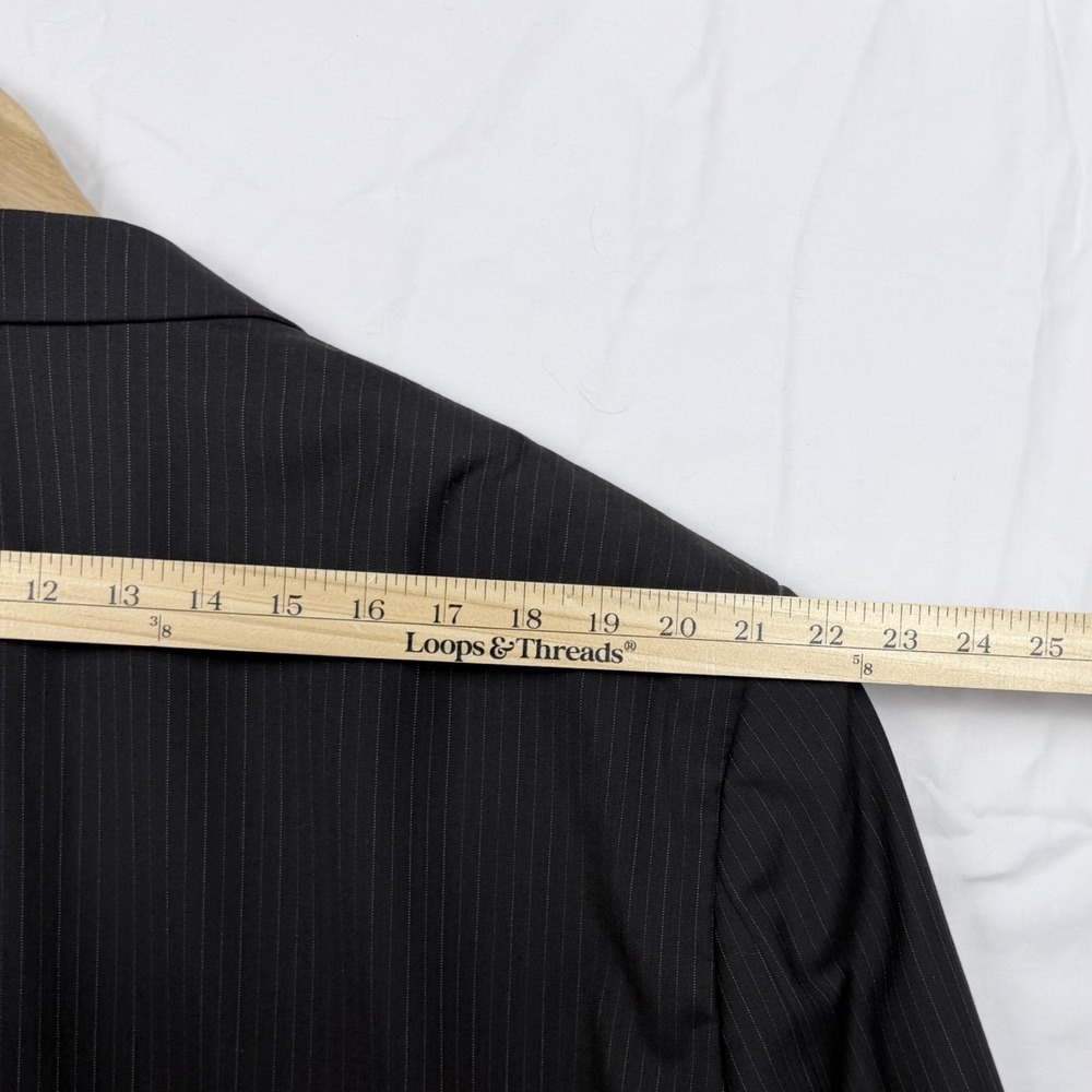 Lauren Ralph Lauren Pinstripe Blazer 52R Business Professor - Picture 10 of 11